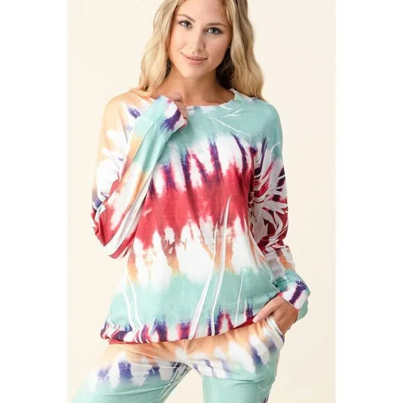 Blumin Ink Art Tie Dye Jogger Set